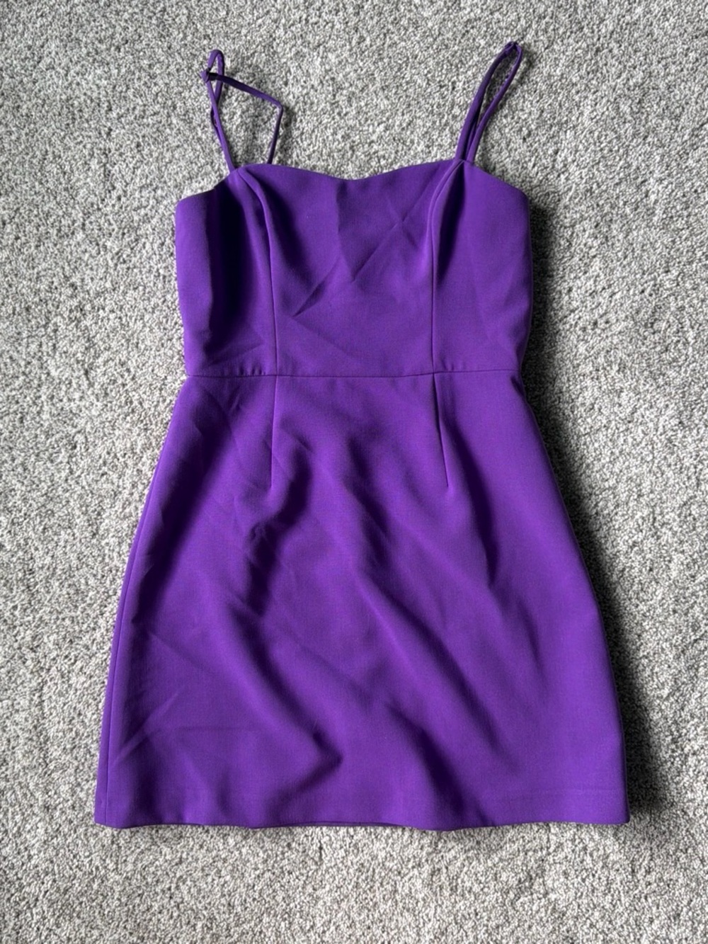 French Connection Purple Spaghetti-Strap Mini Dress